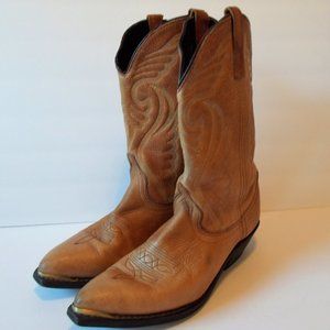 Women's Brown Leather Western Cowboy Boots
